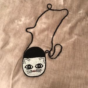 Beaded cat bag!